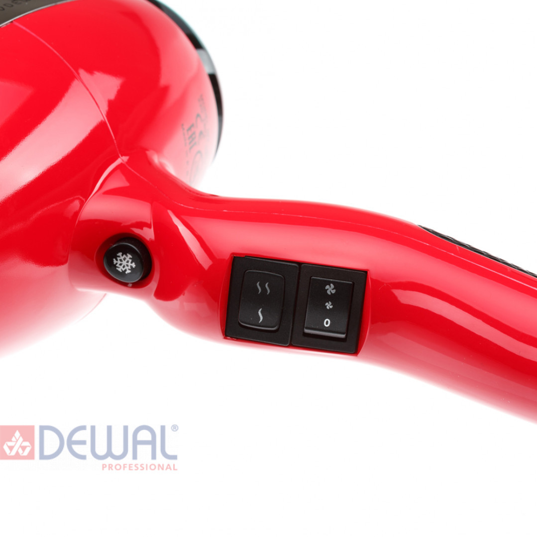 Фен 2000 Вт ErgoLife Compact DEWAL 03-002 Red Фен 2000 Вт ErgoLife Compact DEWAL 03-002 Red