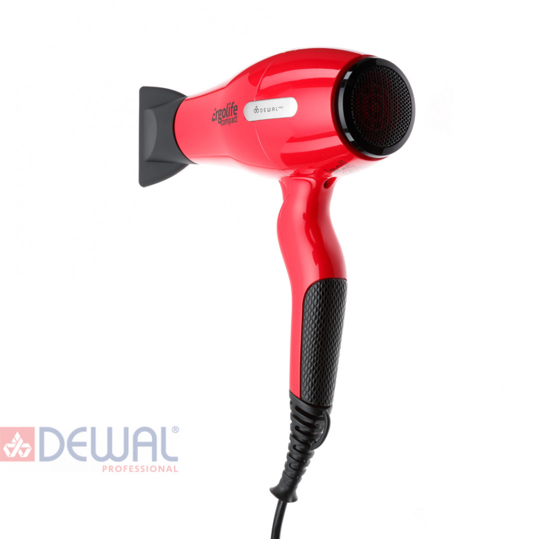 Фен 2000 Вт ErgoLife Compact DEWAL 03-002 Red Фен 2000 Вт ErgoLife Compact DEWAL 03-002 Red