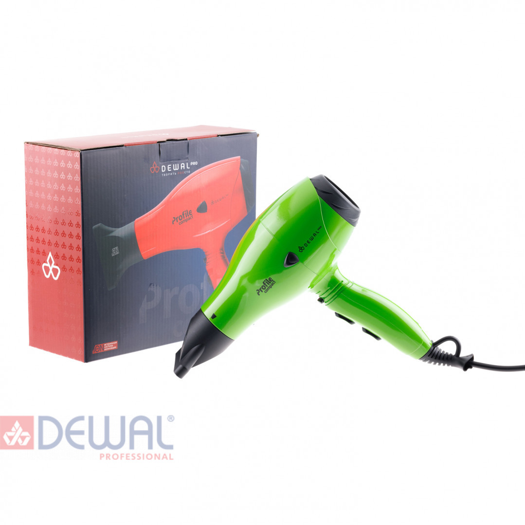 Фен 2000 Вт Profile Compact DEWAL 03-119 Green Фен 2000 Вт Profile Compact DEWAL 03-119 Green