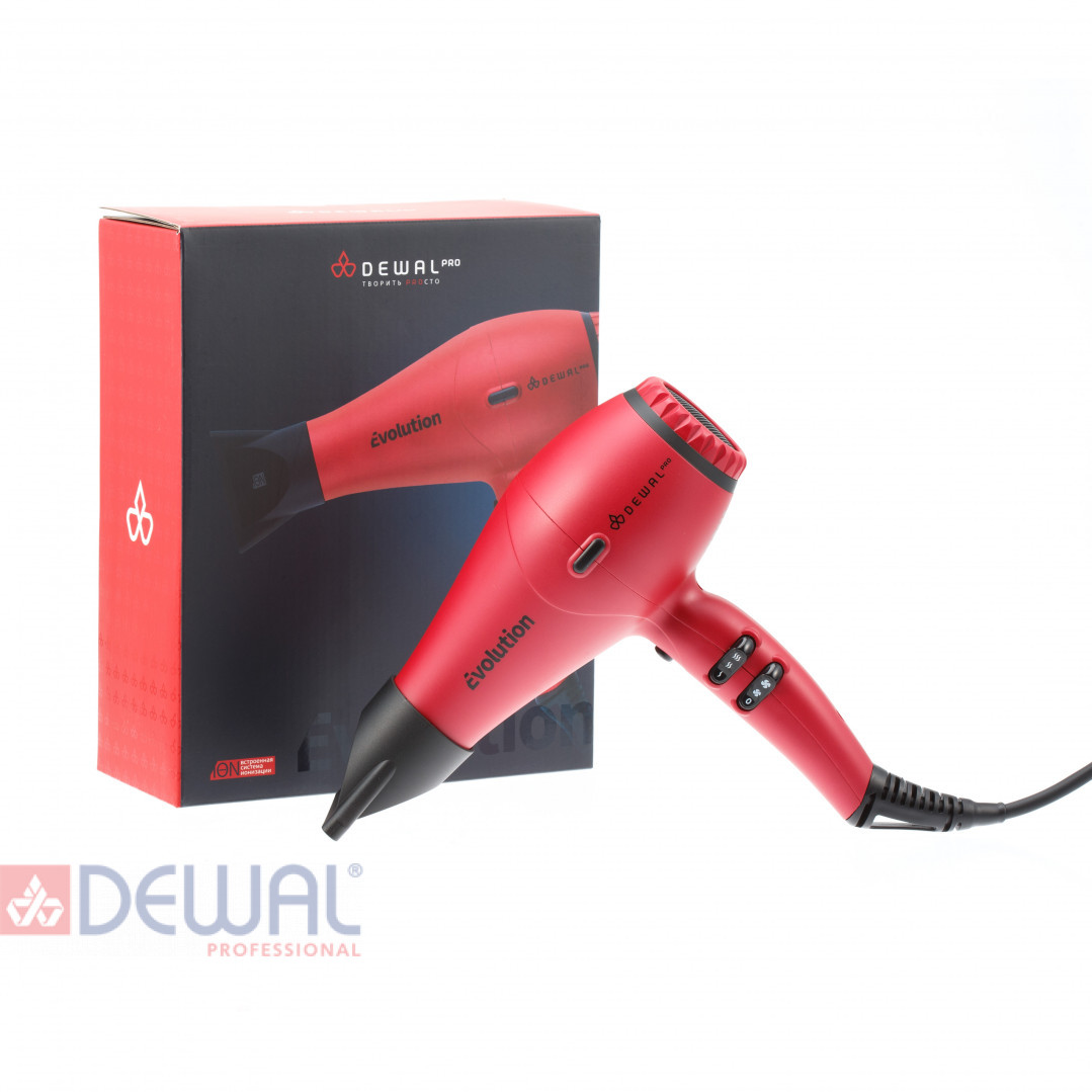 Фен 2300 Вт Elegance DEWAL PRO 03-9010 Red Фен 2300 Вт Elegance DEWAL PRO 03-9010 Red