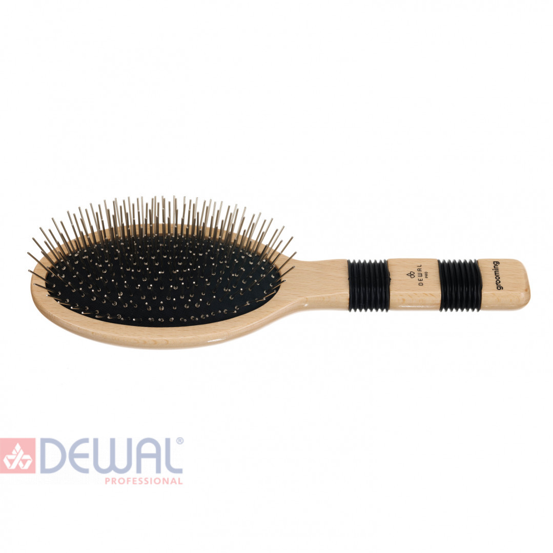 Щетка для животных с ручкой, с металлическими штифтами DEWAL GR514162