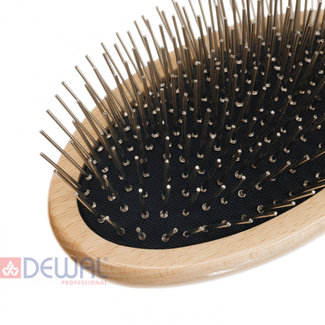 Щетка для животных с ручкой, с металлическими штифтами DEWAL GR514162