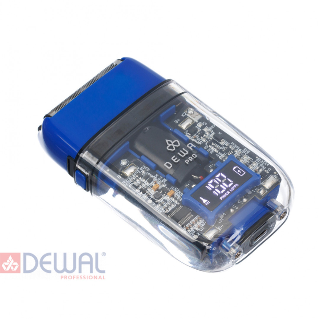 Шейвер для проработки контуров/бороды BARBER STYLE NEON BLUE DEWAL 03-082 Blue