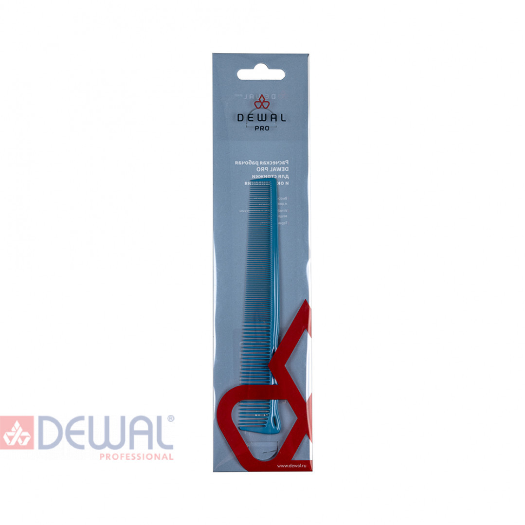 Расческа рабочая Palette, синяя, 17 см DEWAL 63539blue-Palette Расческа рабочая Palette, синяя, 17 см DEWAL 63539blue-Palette