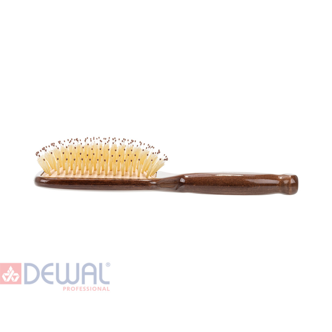 Щетка массажная прямоугольная широкая с нейлоновым штифтом 11 рядов SOFT DEWAL SOFT360