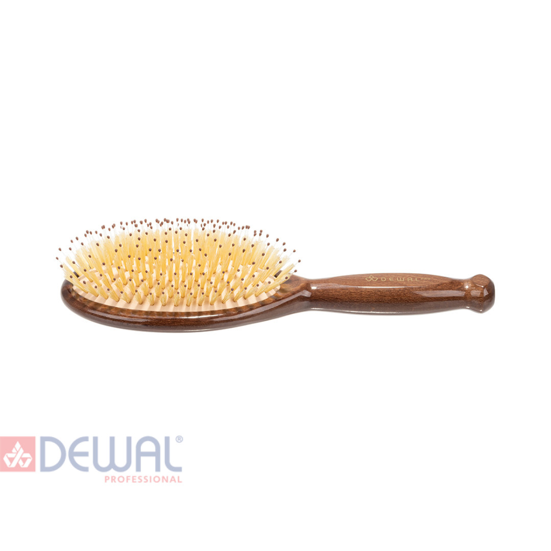 Щетка массажная овальная с нейлоновым штифтом 13 рядов SOFT DEWAL SOFT160