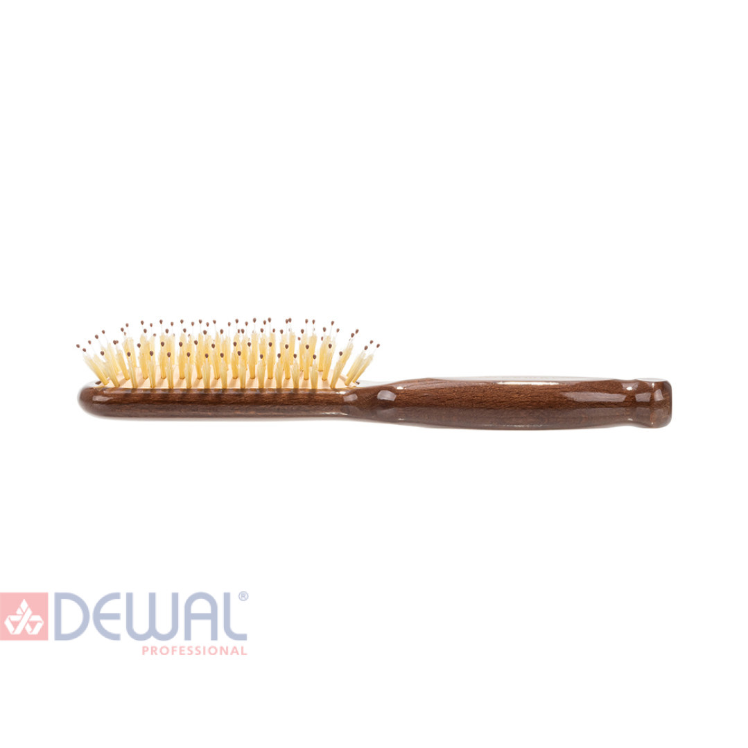 Щетка массажная прямоугольная узкая с нейлоновым штифтом 7 рядов SOFT DEWAL SOFT120