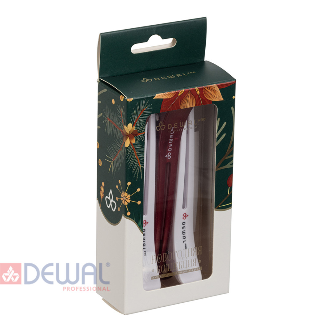 Зажим для волос, пластик,металл 11 см (4 шт.) DEWAL NY4