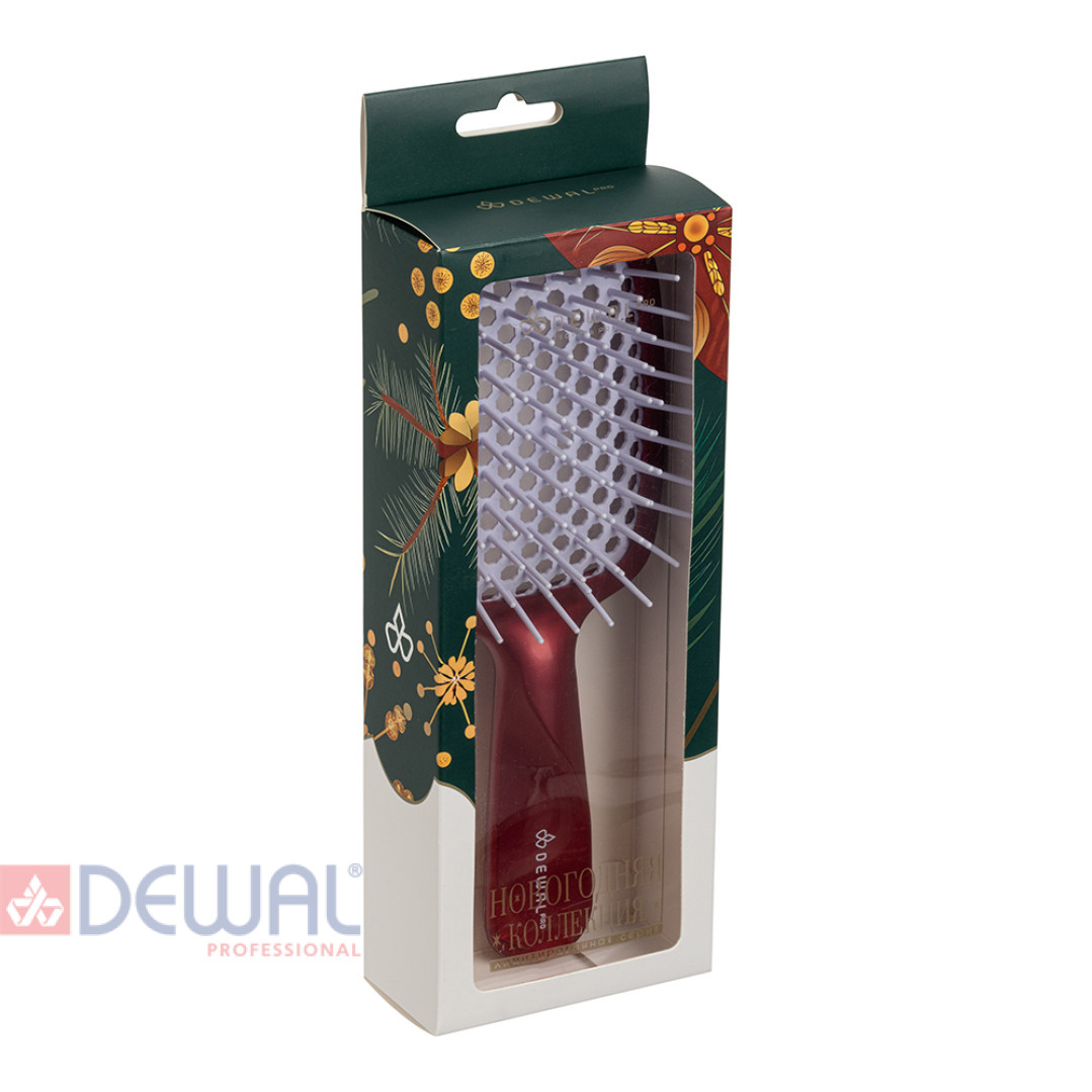 Щетка для укладки Новый год, 11 рядов DEWAL NY5