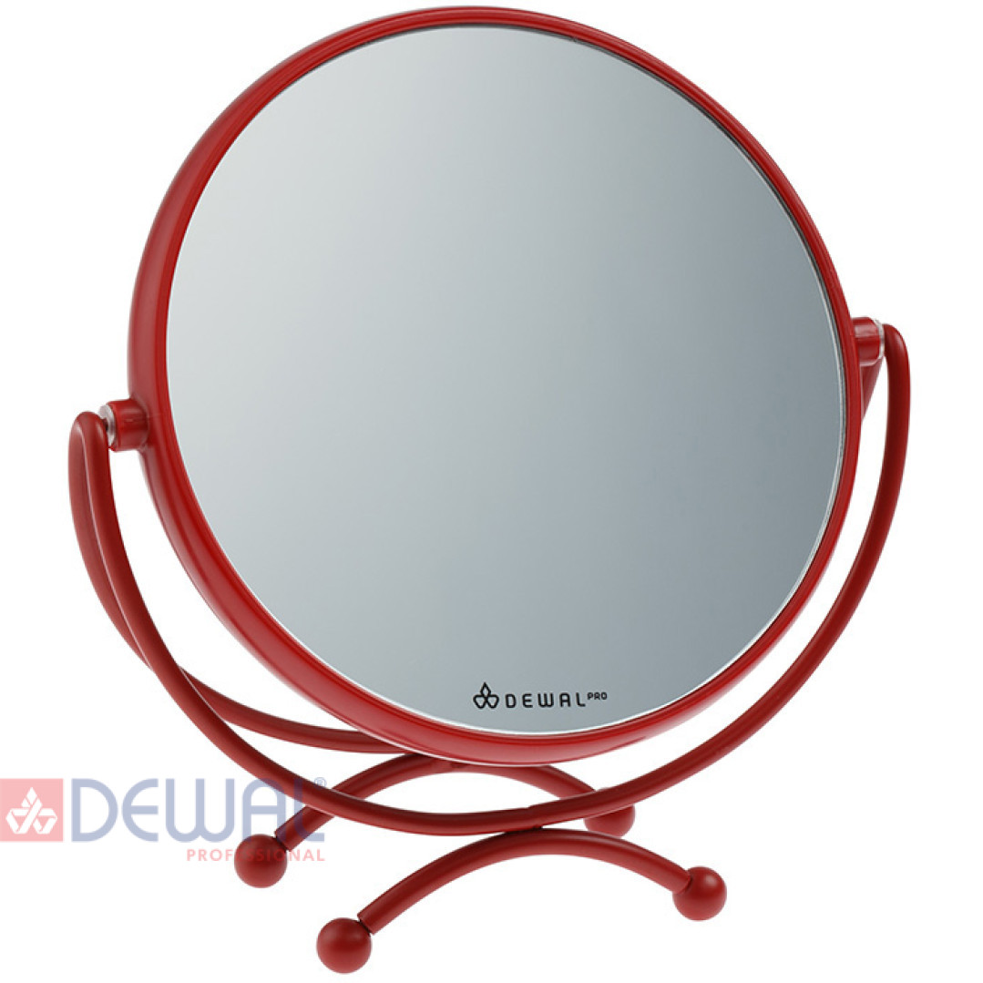 Зеркало косметическое (18,5 х 19 см) DEWAL MR-320red