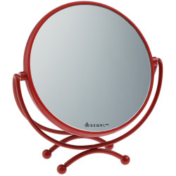 Зеркало косметическое (18,5 х 19 см) DEWAL MR-320red