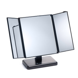 Зеркало настольное складное трехстворчатое, цвет черный DEWAL MR-7014