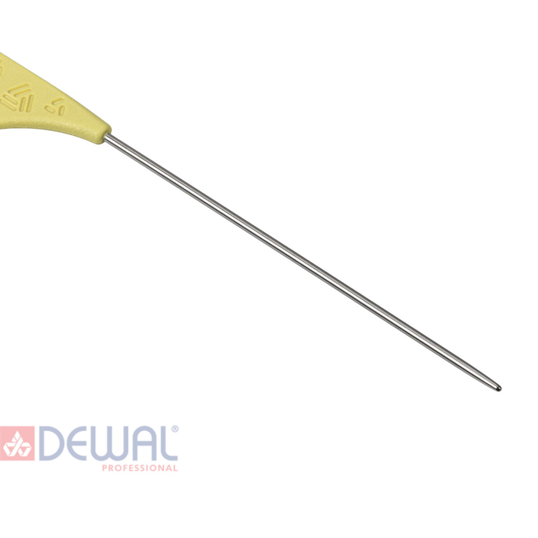 Расческа рабочая DEWAL LEGACY с хвостиком 219 мм желтая LD-2020
