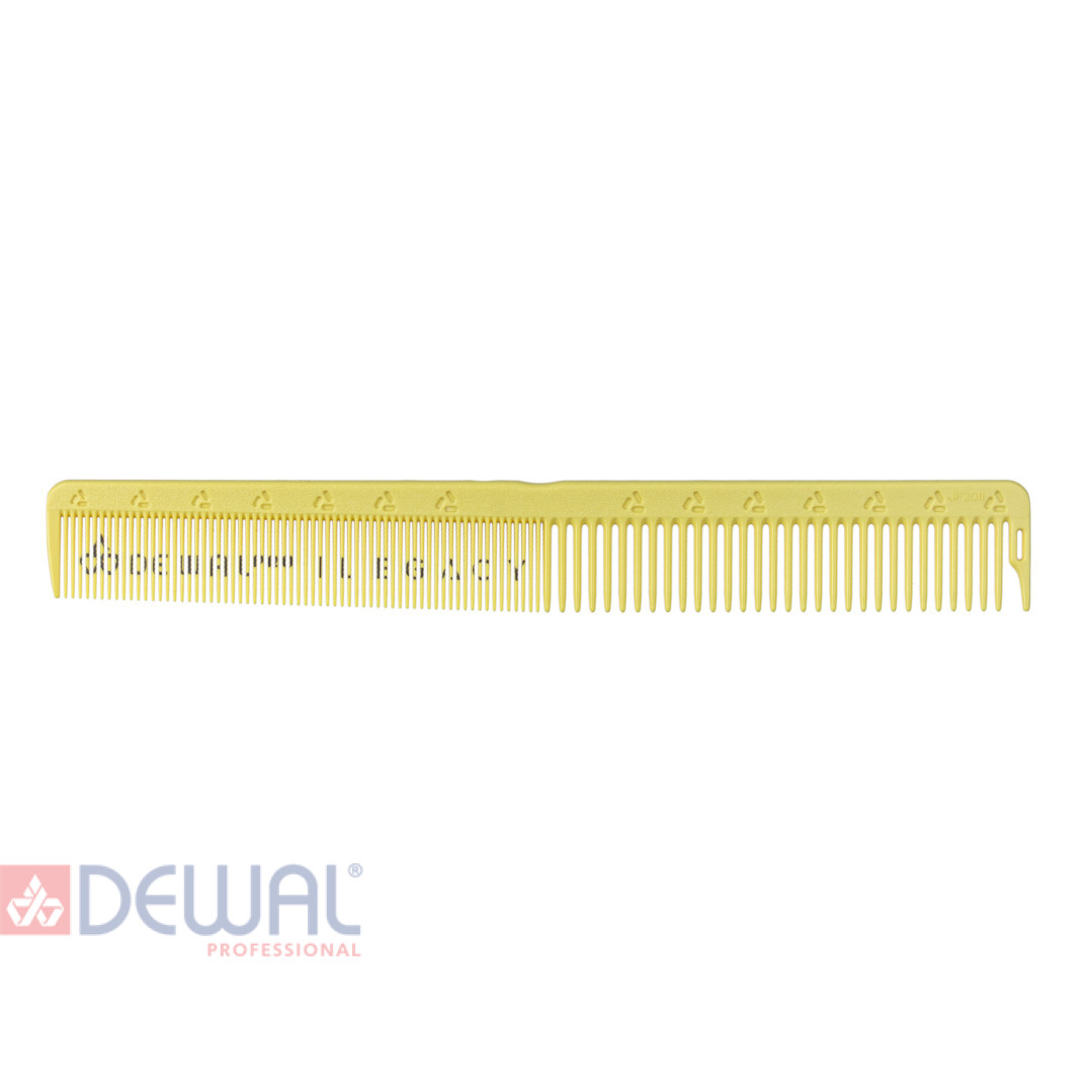 Расческа рабочая  DEWAL LEGACY комбинированная 180 мм желтая LD-2011
