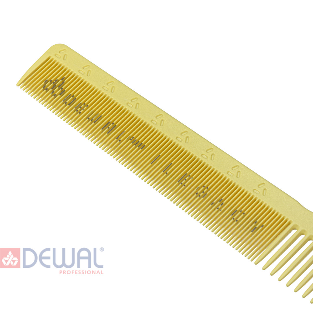 Расческа рабочая DEWAL LEGACY комбинированная 239 мм желтая LD-2010