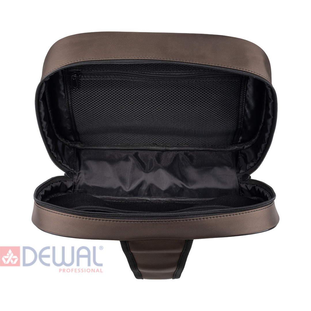 Сумка для парикмахерских инструментов DEWAL 30х23х10 см коричневая CR29
